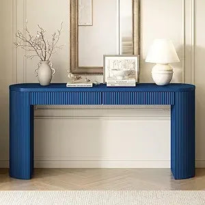 Sophisticated Console Table with Pine Veneer for Entryway Living Room