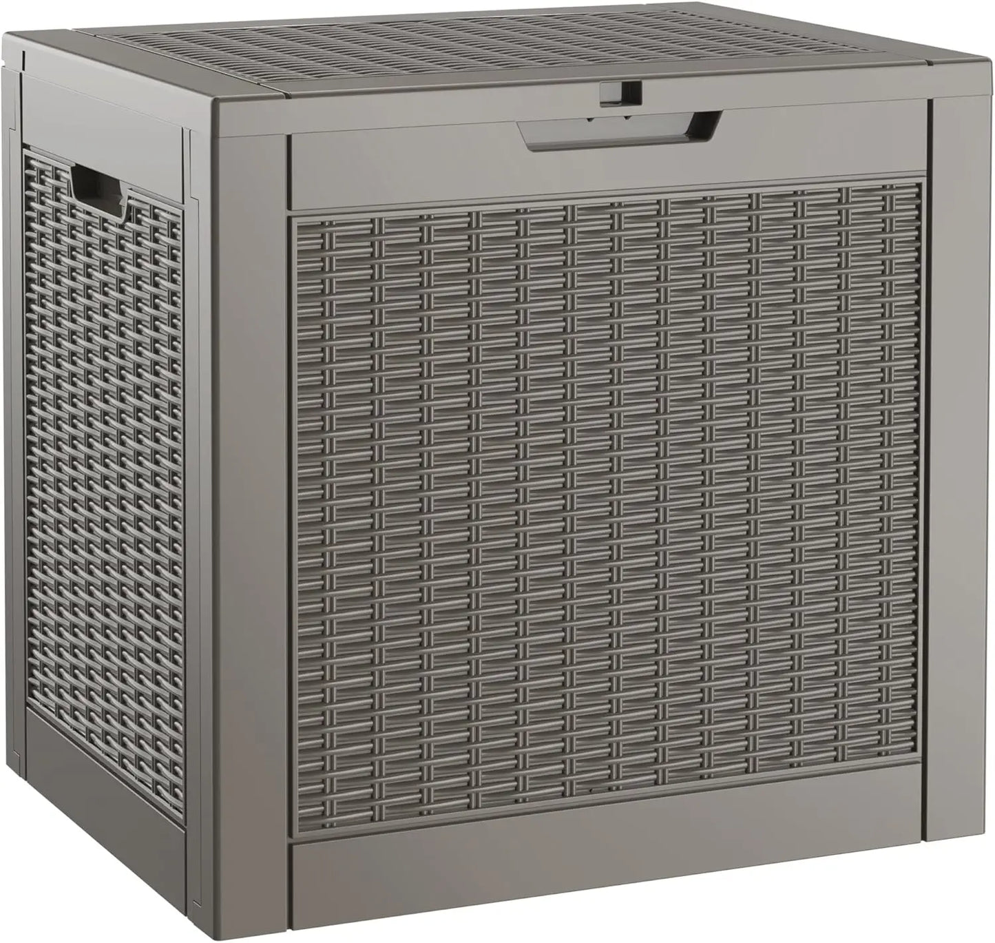 Ljustra 72 Gallon Waterproof Deck Box Outdoor Storage Garden Tools Pool Accessories