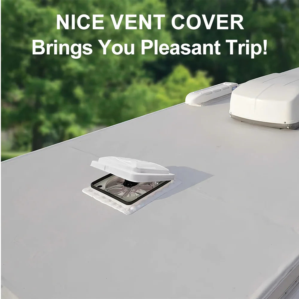 Universal RV Roof Vent Lid Replacement Impact-Resistant 14 Inch Cover