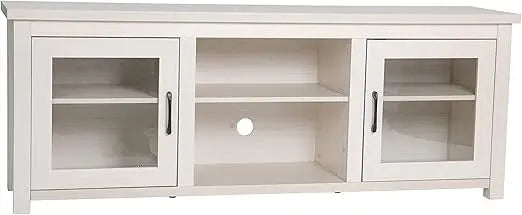 Sheffield Engineered Wood TV Stand for 80 Inch TVs with Glass Doors