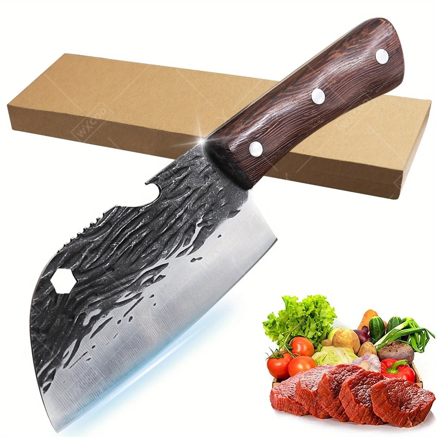 Multipurpose Sharp Stainless Steel Chinese Chef Knife for Cooking