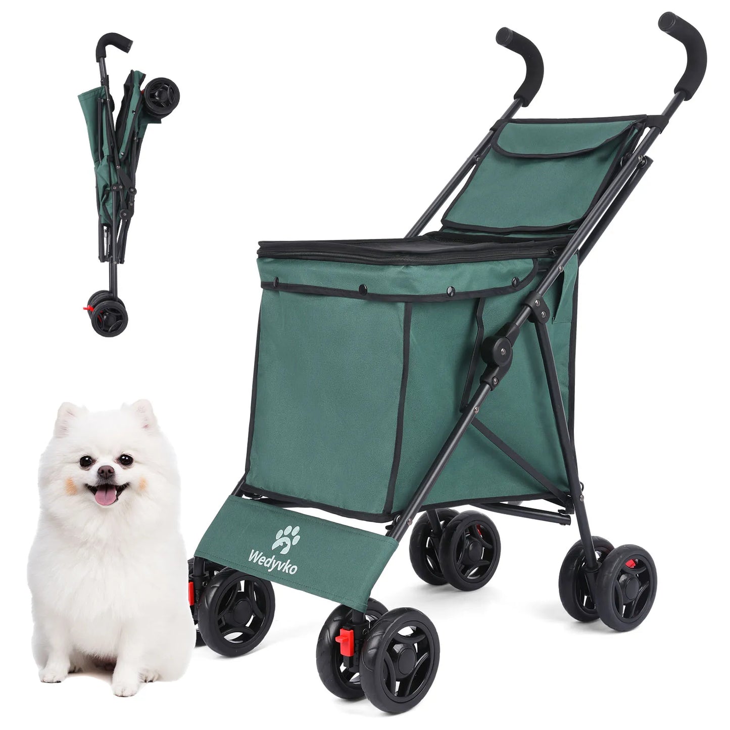 Multifunctional Folding Cart Pet Stroller Lightweight Market Trolley