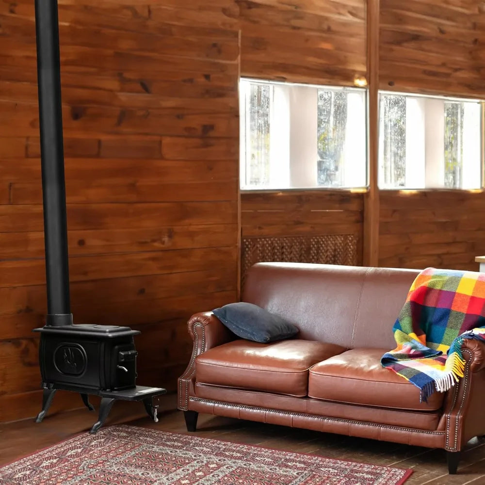 Ljustra Cast Iron Wood Stove 54000 BTUs Cool Touch Safety Handle