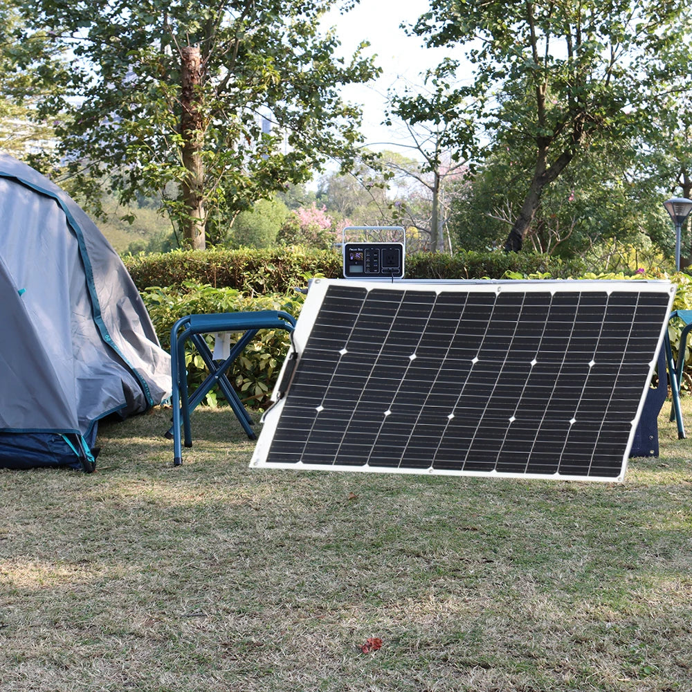 Ljustra 12V 50W Flexible Solar Panel Charger for Car Boat Home Camper