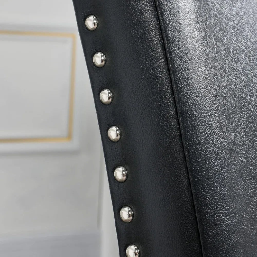 Ljustra Faux Leather Parsons Dining Chairs Set of 2 Modern Kitchen Chairs