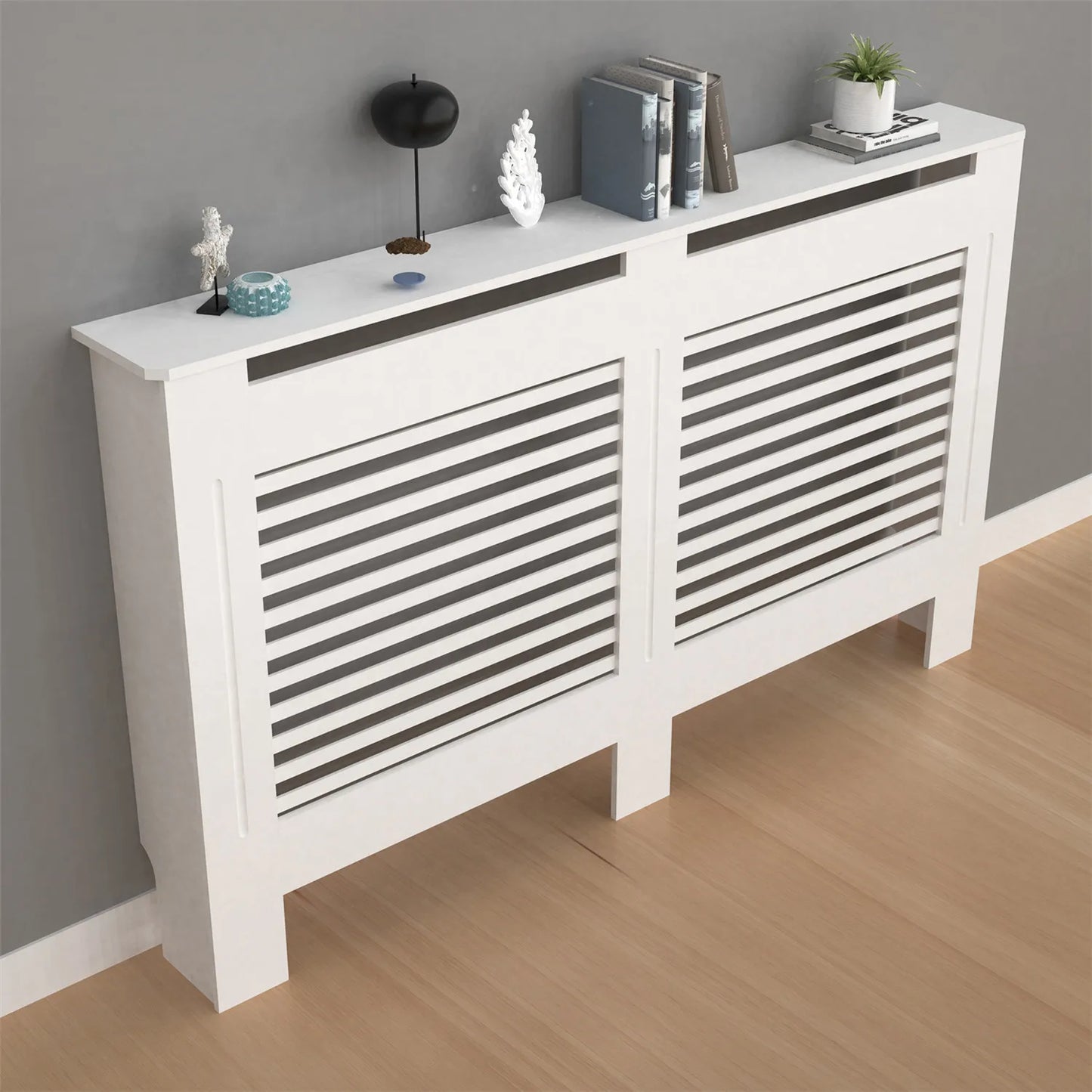 Large 36 Inch Radiator Cover Cabinet MDF Horizontal Vertical Modern Furniture