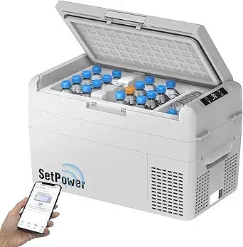 Ljustra RF25 12V Portable Electric Refrigerator Car Cooler 27 Quart