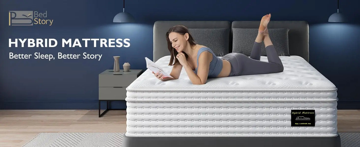 Ljustra Hybrid Mattress Full King Queen Size Gel Memory Foam Innerspring