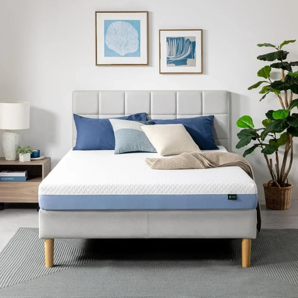 Ljustra 6 Inch Cooling Essential Memory Foam Mattress Queen Medium Feel