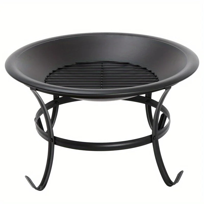 22 Inch Outdoor Patio Firepit Garden Bowl BBQ Grill for Backyard