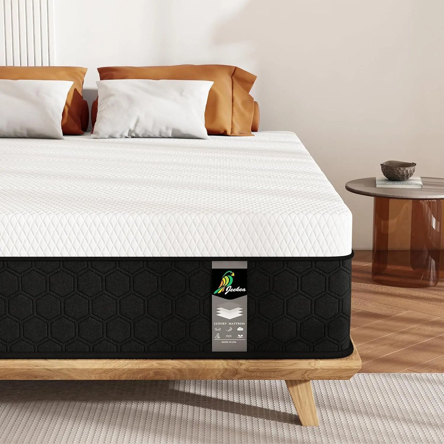 Ljustra Full Size 10 Inch Innerspring Hybrid Mattress with Memory Foam