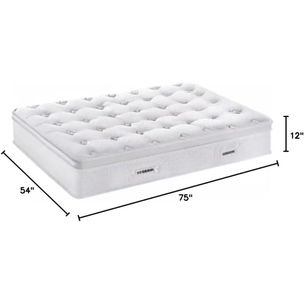 Ljustra Full Size 12 Inch Cool Memory Foam Spring Hybrid Mattress