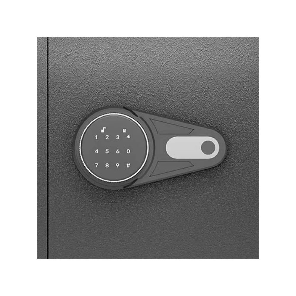 Quick Access Electronic Gun Safe for Home with Alarm and Pistol Pockets