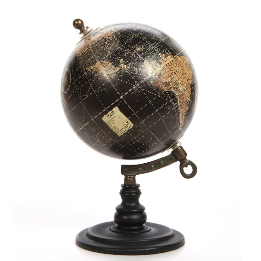 5 Inch Decorative Spinning Globe Home Office Desk Accent Gift