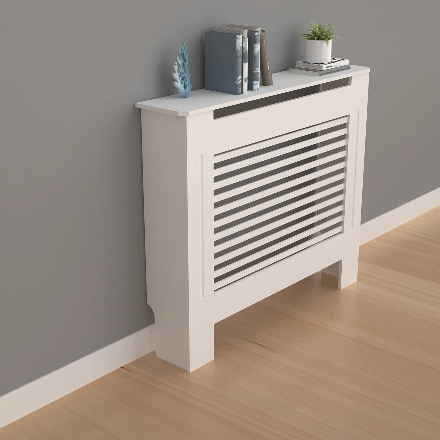 Large 36 Inch Radiator Cover Cabinet MDF Horizontal Vertical Modern Furniture