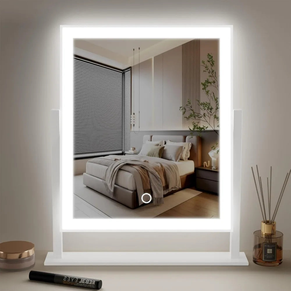 Lighted LED Makeup Mirror Hollywood Vanity Mirror with Adjustable Brightness