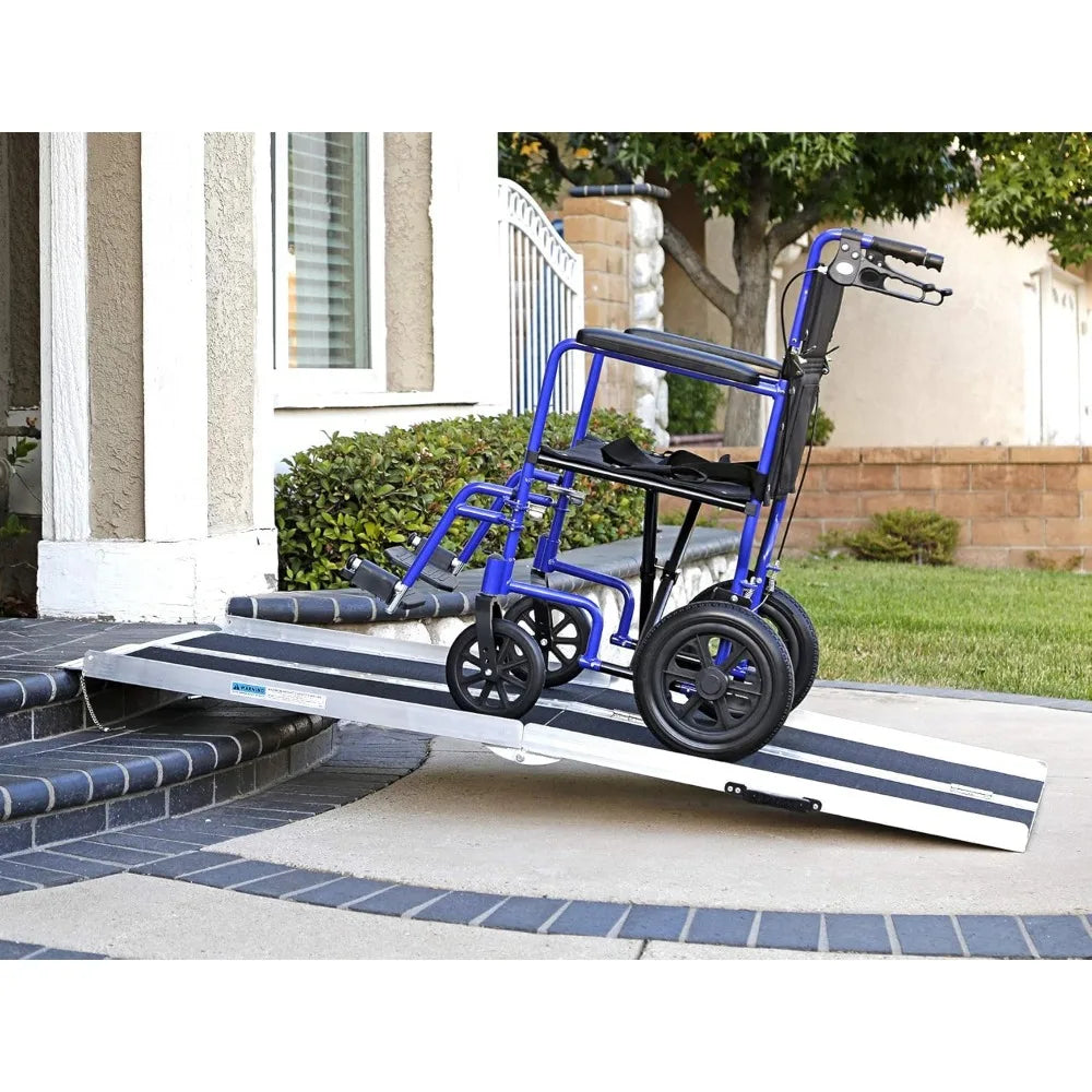 Extra Wide Non-Skid Aluminum Wheelchair Scooter Loading Ramp 6FT Portable