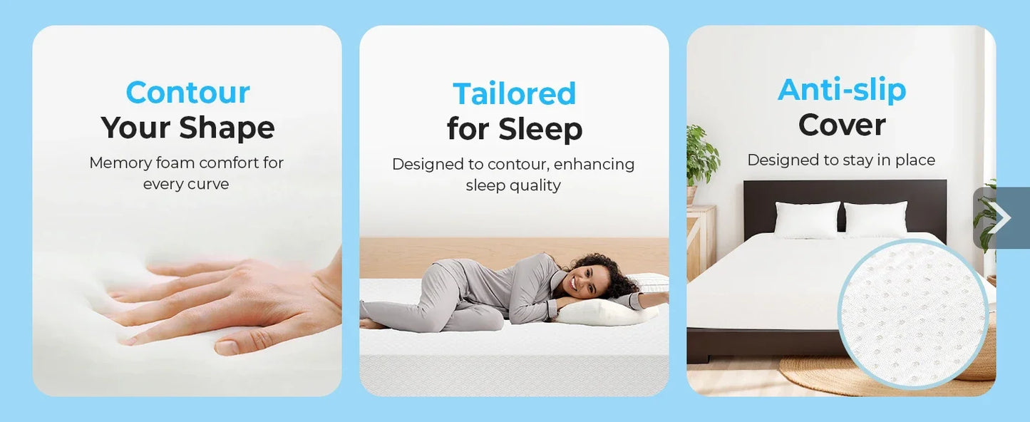 Ljustra 8 Inch Twin Cooling Gel Memory Foam Mattress Medium Firm