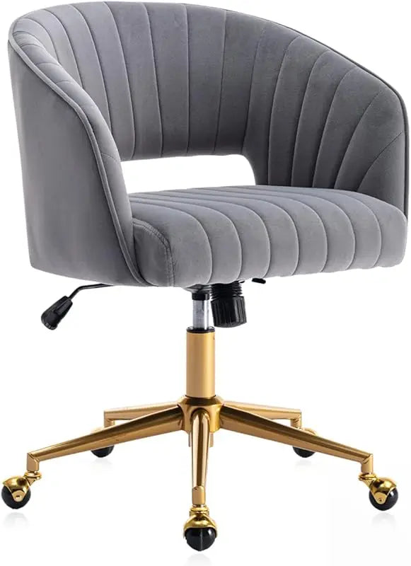 Modern Adjustable Office Desk Chair Swivel Vanity Chair with Wheels