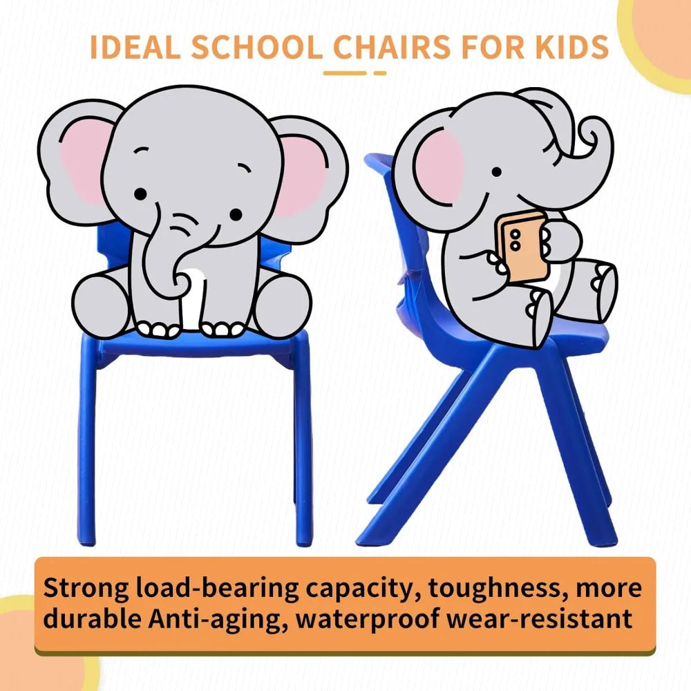 12Pcs Stackable Kids Chairs Flexible Seating for Toddlers and Children
