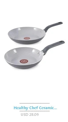 Ljustra Pre-Seasoned Cast Iron Skillet Set 4-Piece Griddle Cooking