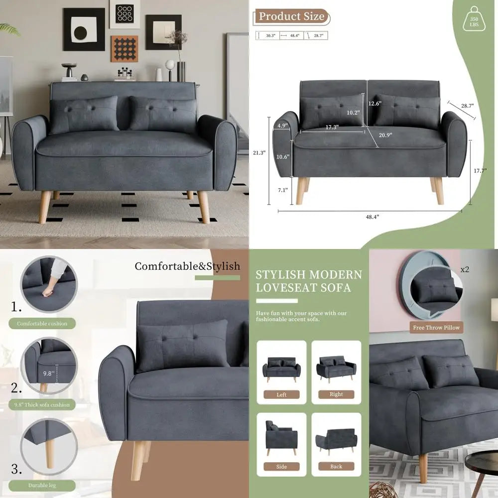 Mid-Century Modern 2-Tier Wooden Shoe Storage Cabinet Freestanding