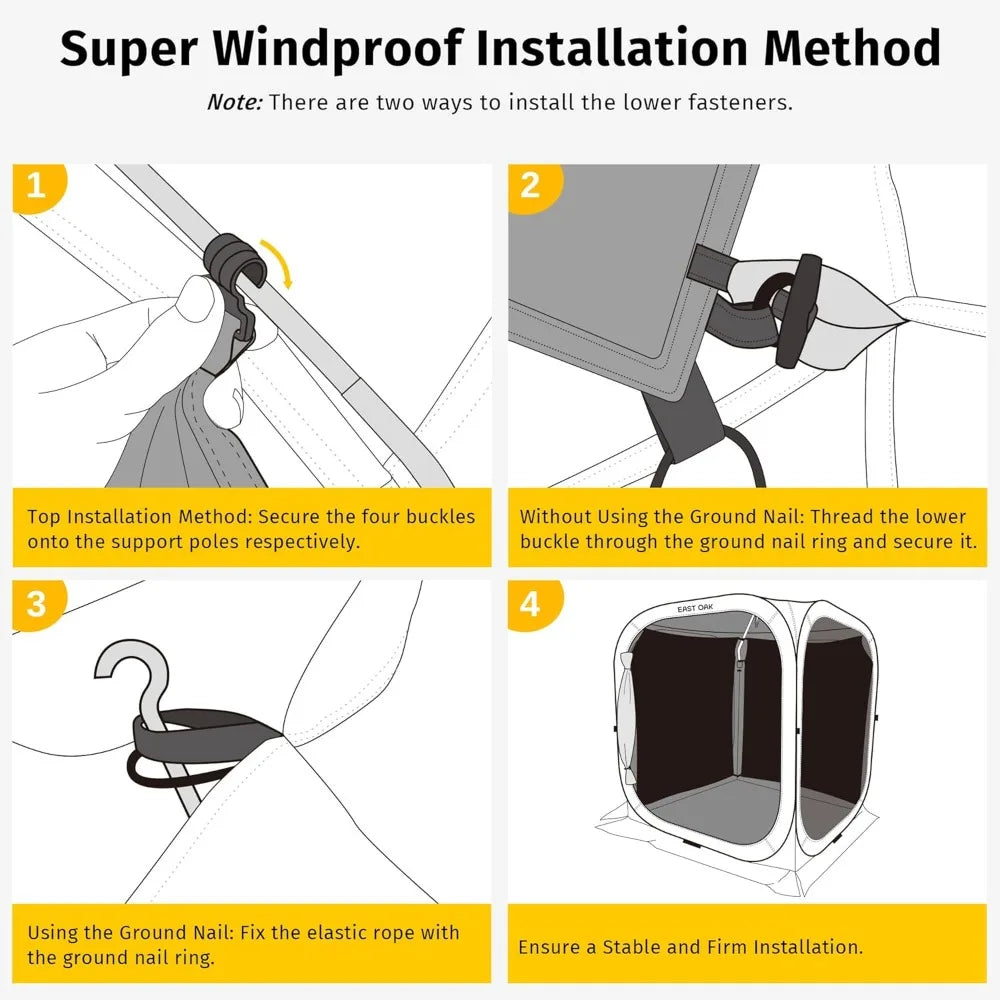 Ljustra EAST OAK Sun Shade Sail Canopy Cover 6x6 FT UPF 50+