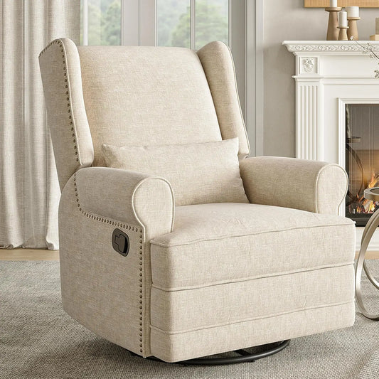 Ljustra RoyalCraft Swivel Recliner Chair Extra Large Footrest Glider