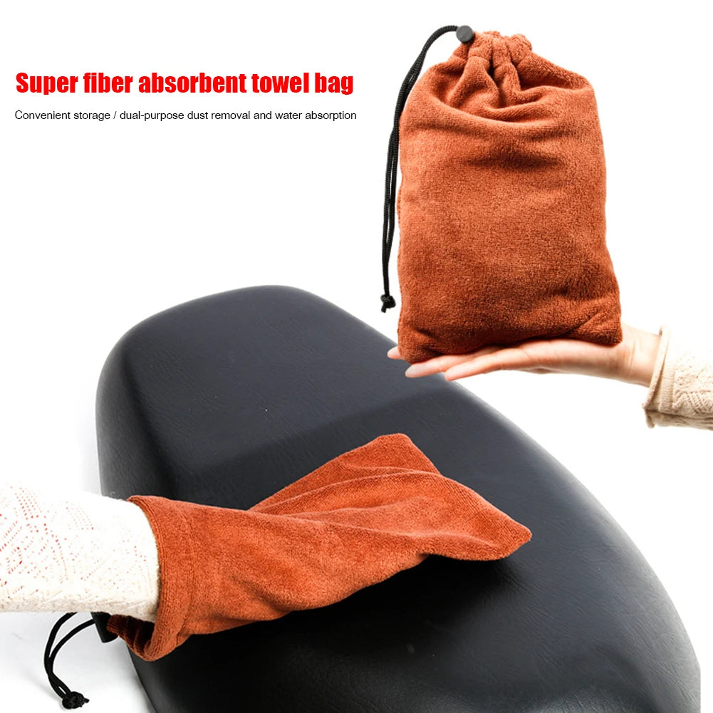 Motorcycle Seat Cover Dustproof Cycling Cushion Protector Drawstring