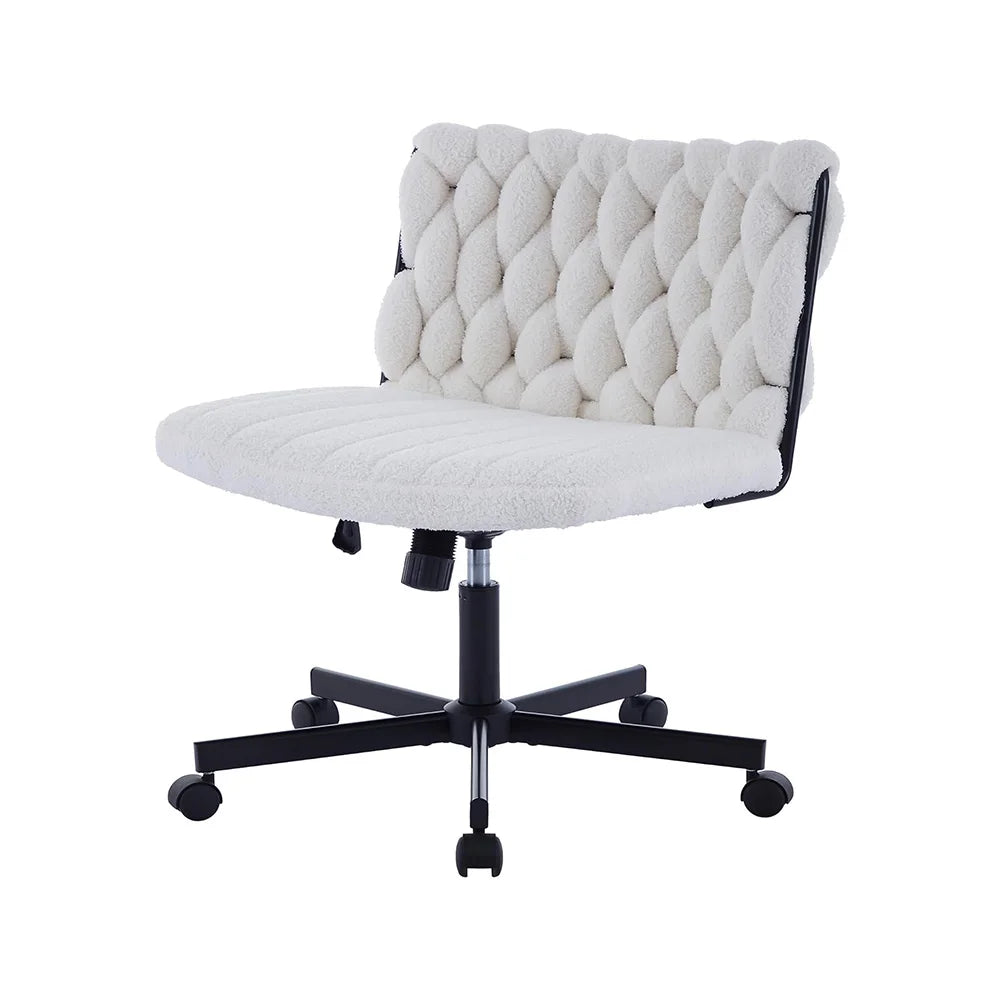 Modern Criss Cross Office Chair Extra Wide Adjustable Height Swivel
