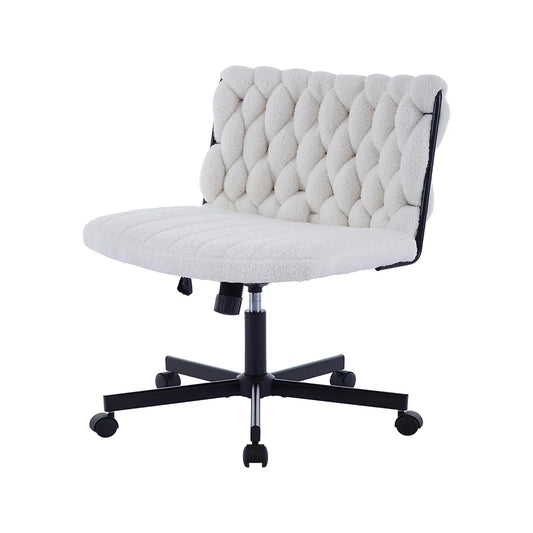 Modern Criss Cross Office Chair Extra Wide Adjustable Height Swivel