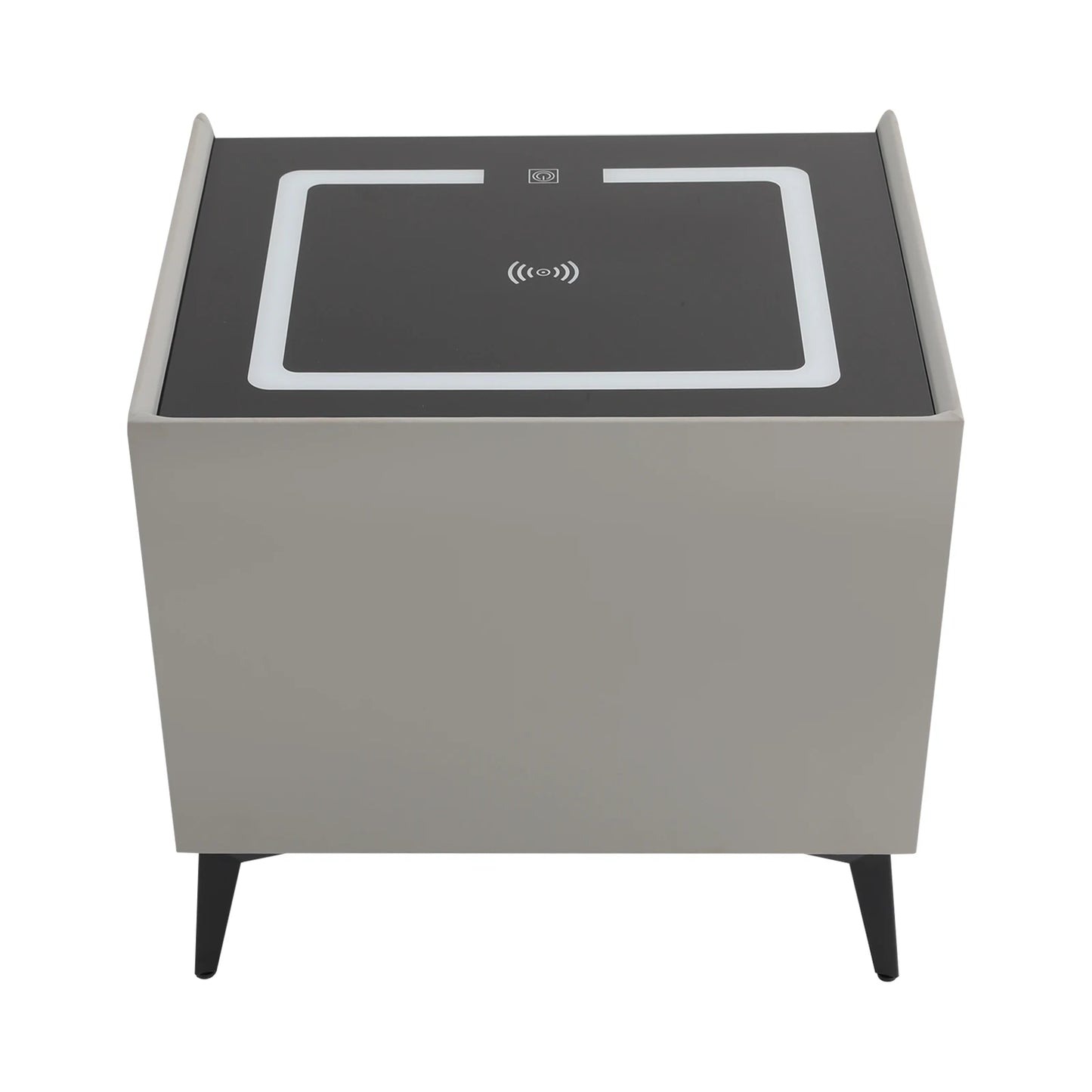 Smart Bedside Table with Bluetooth Speaker USB Wireless Charging and Light