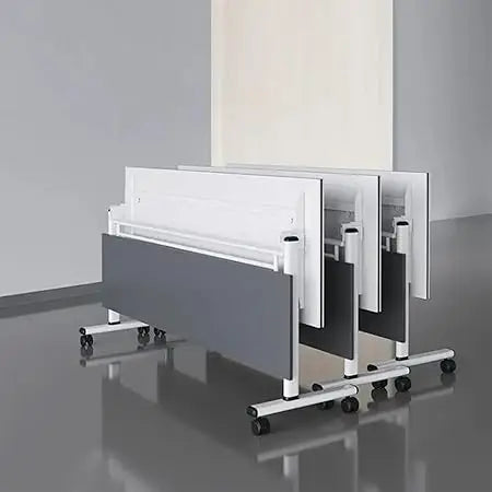 Folding Conference Table Mobile Flip Top Office Training Table 2 Pack