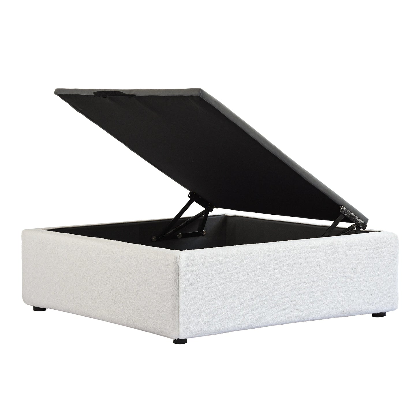 160” U-Shaped Modular Cloud Couch 6 Seat Sectional w/ Storage & Removable Covers