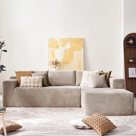 DAFIFY Modular L-Shape Sectional Couch 104", Comfy Sofa with Chaise, No Assembly