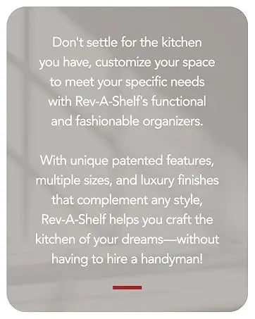 Tier Pullout Shelf Storage Organizer for Kitchen Bathroom Cabinets 18in