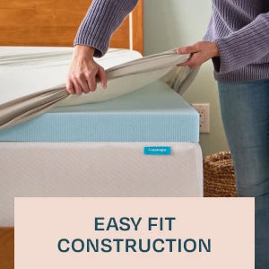 Ljustra 2 Inch Memory Foam Mattress Topper Gel Cooling Pressure Relief