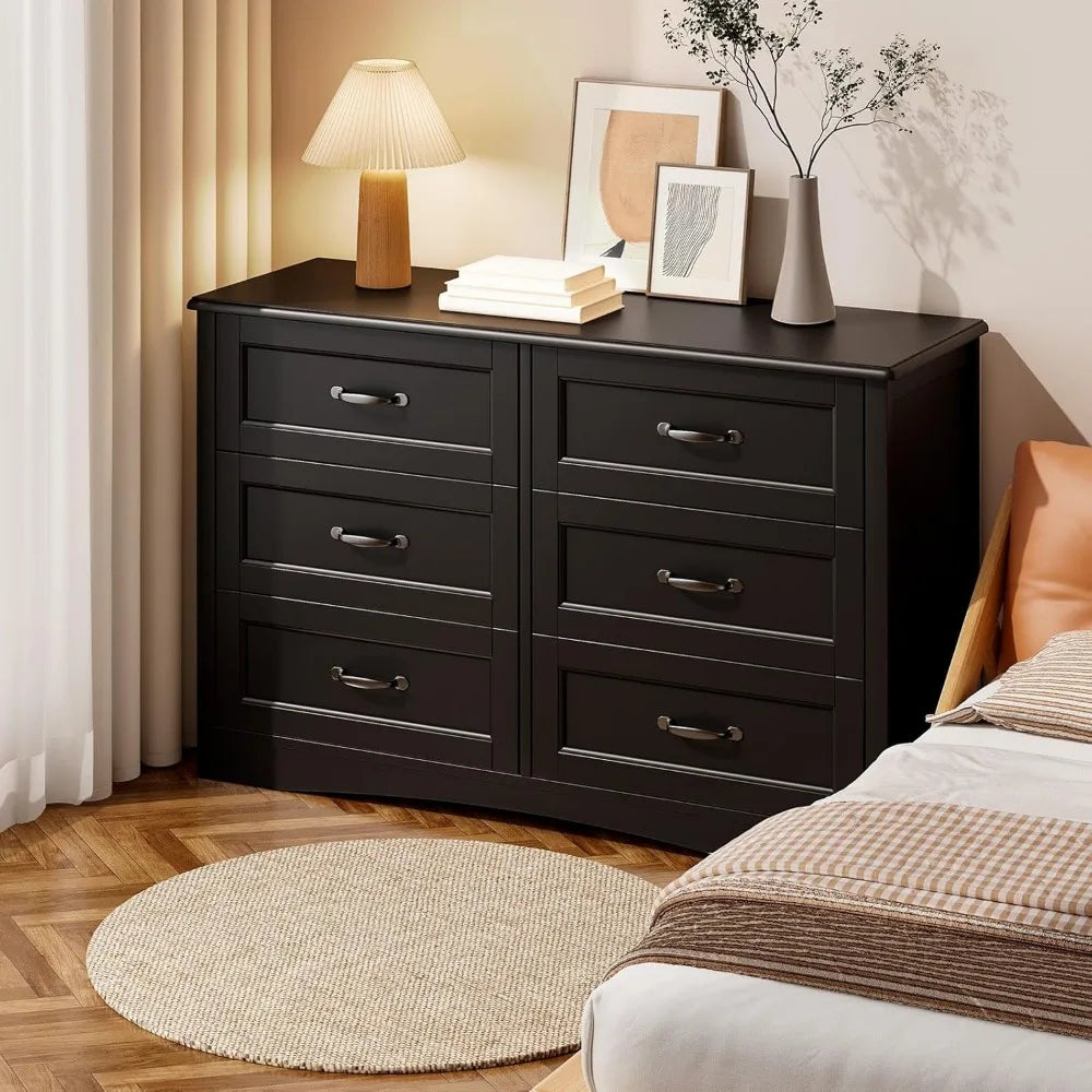 6 Drawer Dresser Chest of Drawers Bedroom Storage Furniture Kids Room