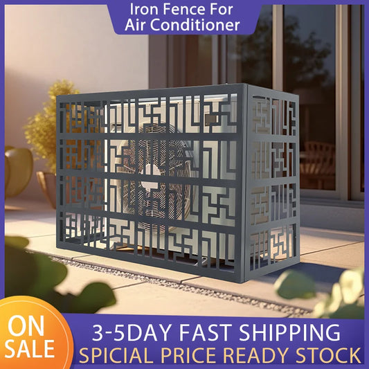 Freestanding Air Conditioner Fence Privacy Screen with Planter Box Outdoor