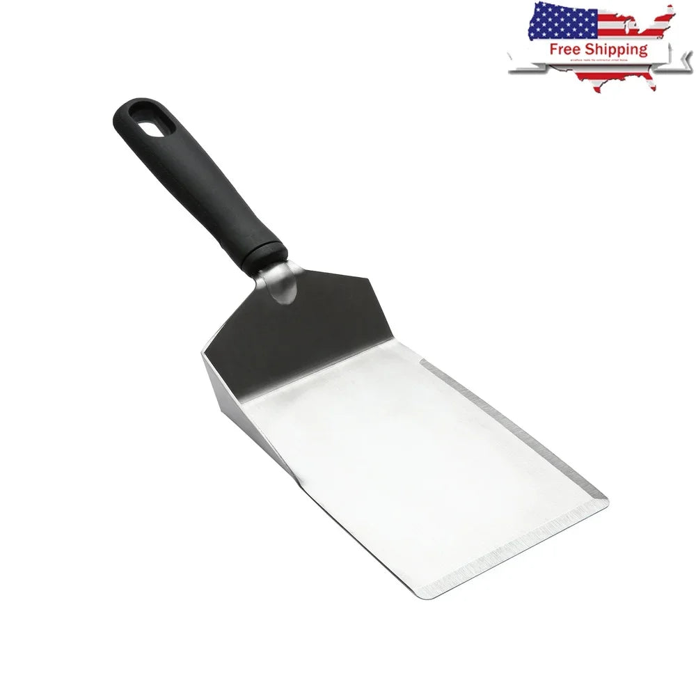 Durable Stainless Steel Kitchen Spatula Ergonomic Turner Dishwasher Safe
