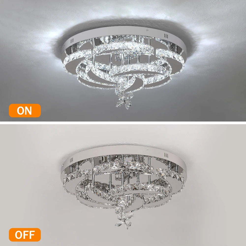 Luxury K9 Crystal Chandelier Modern Ceiling Lamp Pendant Light Decor