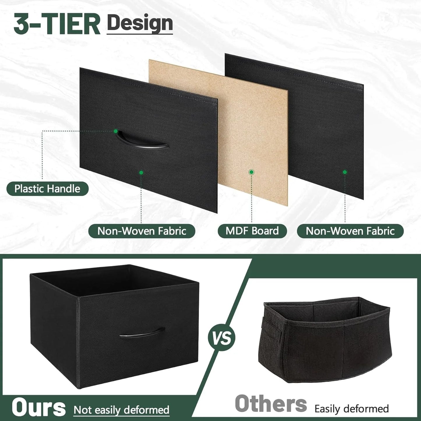 Ljustra TV Stand for Bedroom Entertainment Center Dresser with 4 Drawers