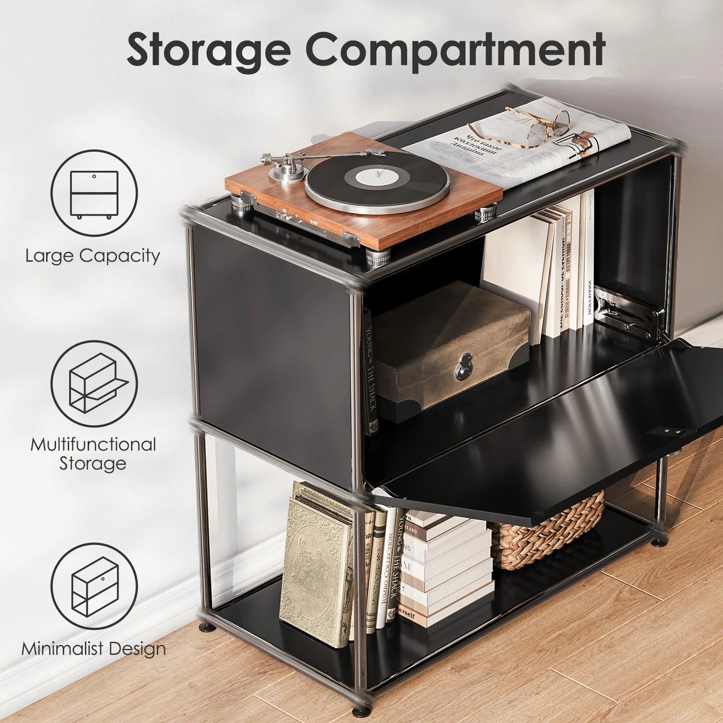 Modern Modular TV Stand Storage Cabinet Stainless Steel Furniture