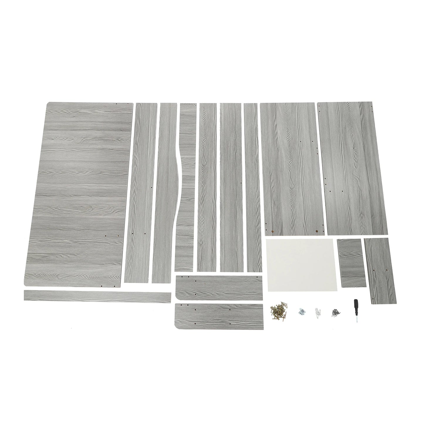 Modern Home Office Desk with Bookshelf Compact Study Desk for Small Spaces