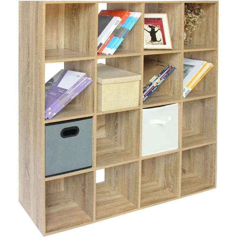 Ljustra 16 Cube Organizer Toy Storage Shelf Bookcase for Home and Office