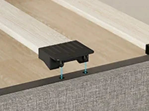 Ljustra Upholstered Full Bed Frame with Storage Headboard and LED Light