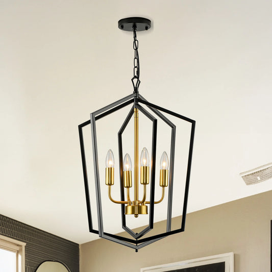 Luxury 4 Light Chandeliers Industrial Pendant Lighting Kitchen Dining Room