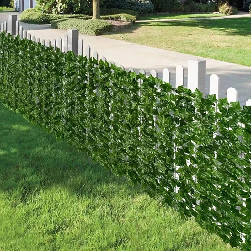 Artificial Ivy Hedge Fence Panels Faux Privacy Screen for Garden Balcony
