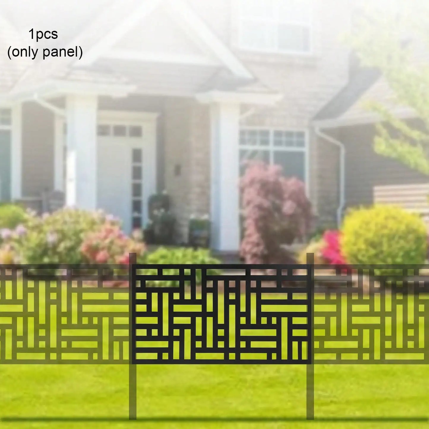 Decorative Metal Outdoor Privacy Screen Panels Freestanding Divider Fence