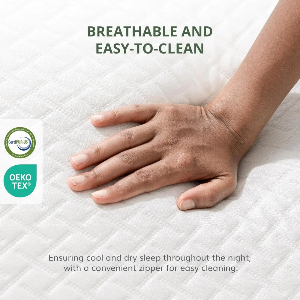 Ljustra Kids Bunk Bed Mattress Memory Foam Cooling Pressure Relief